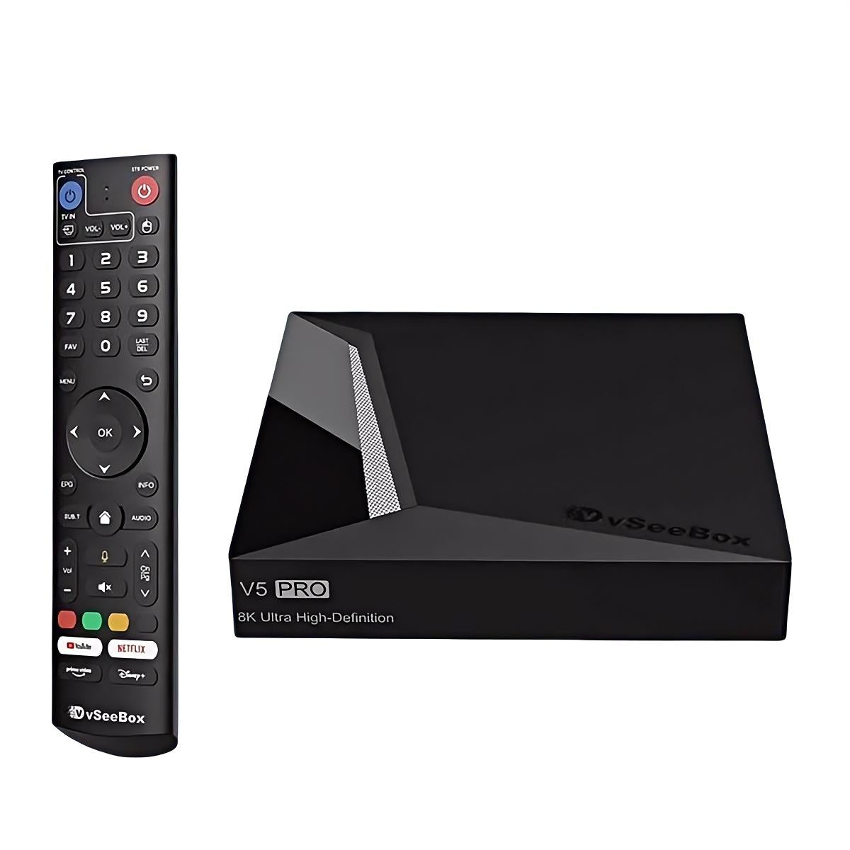 vSeeBox V5 Pro Android TV box front view