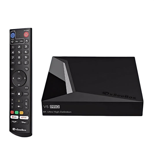 vSeeBox V5 Pro Android TV box front view