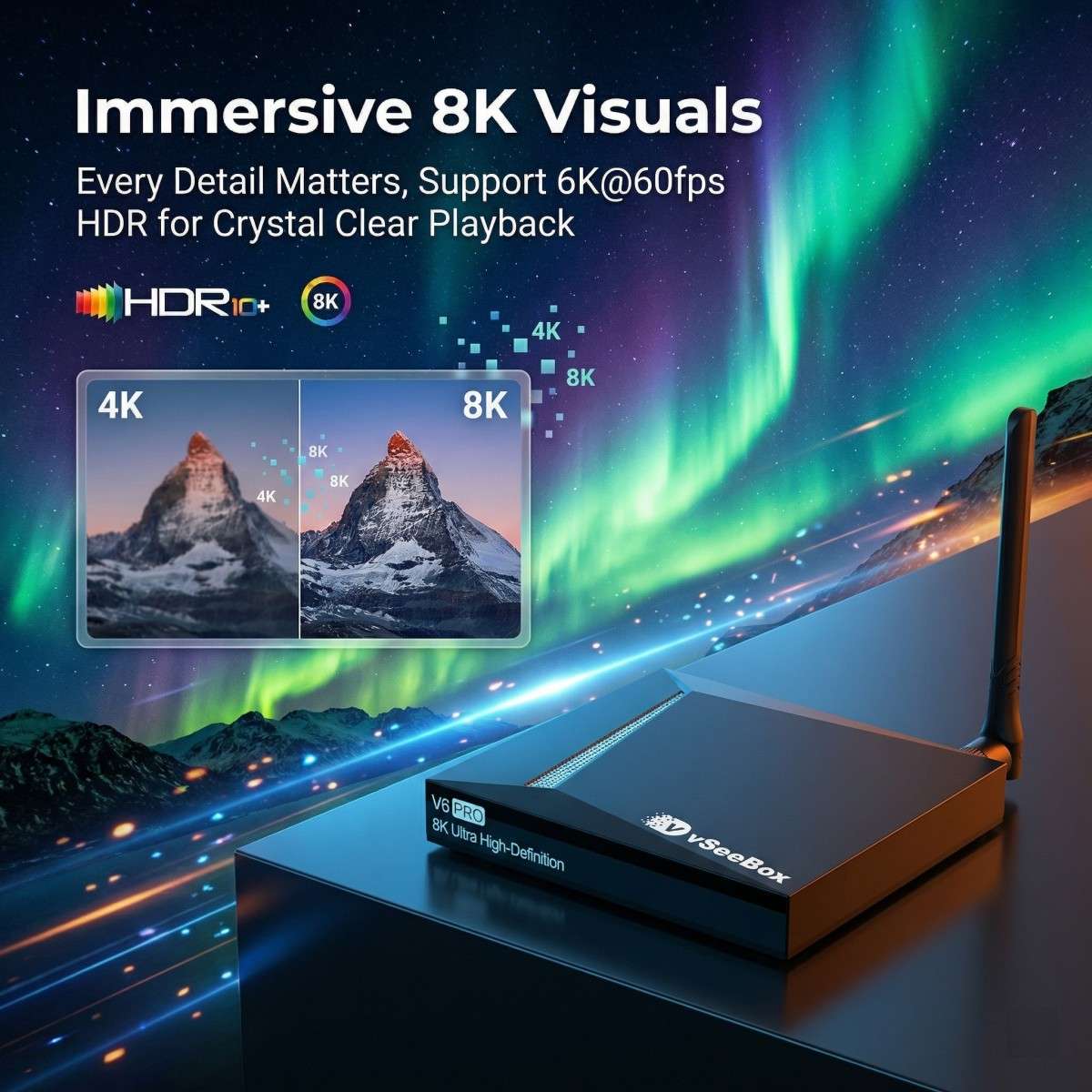 Vee Box vSeeBox V3 Pro Android TV Box | Ultimate 4K/8K Streaming Device ...