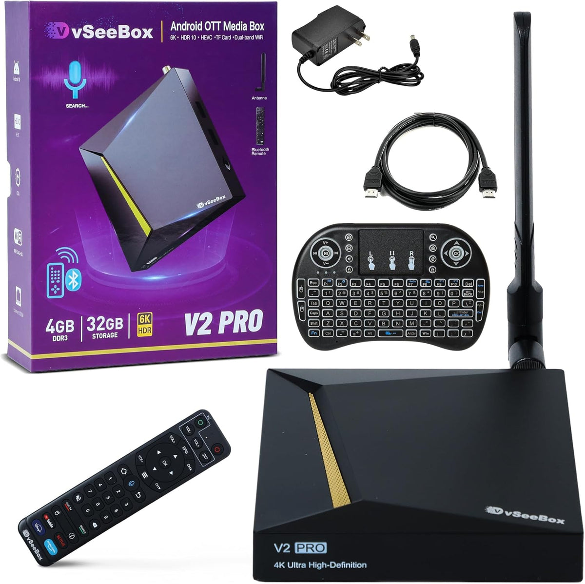 Vee2 Box vSeeBox V2 Pro - Superior 4K Android TV Box | vSeeBox Official Store ...