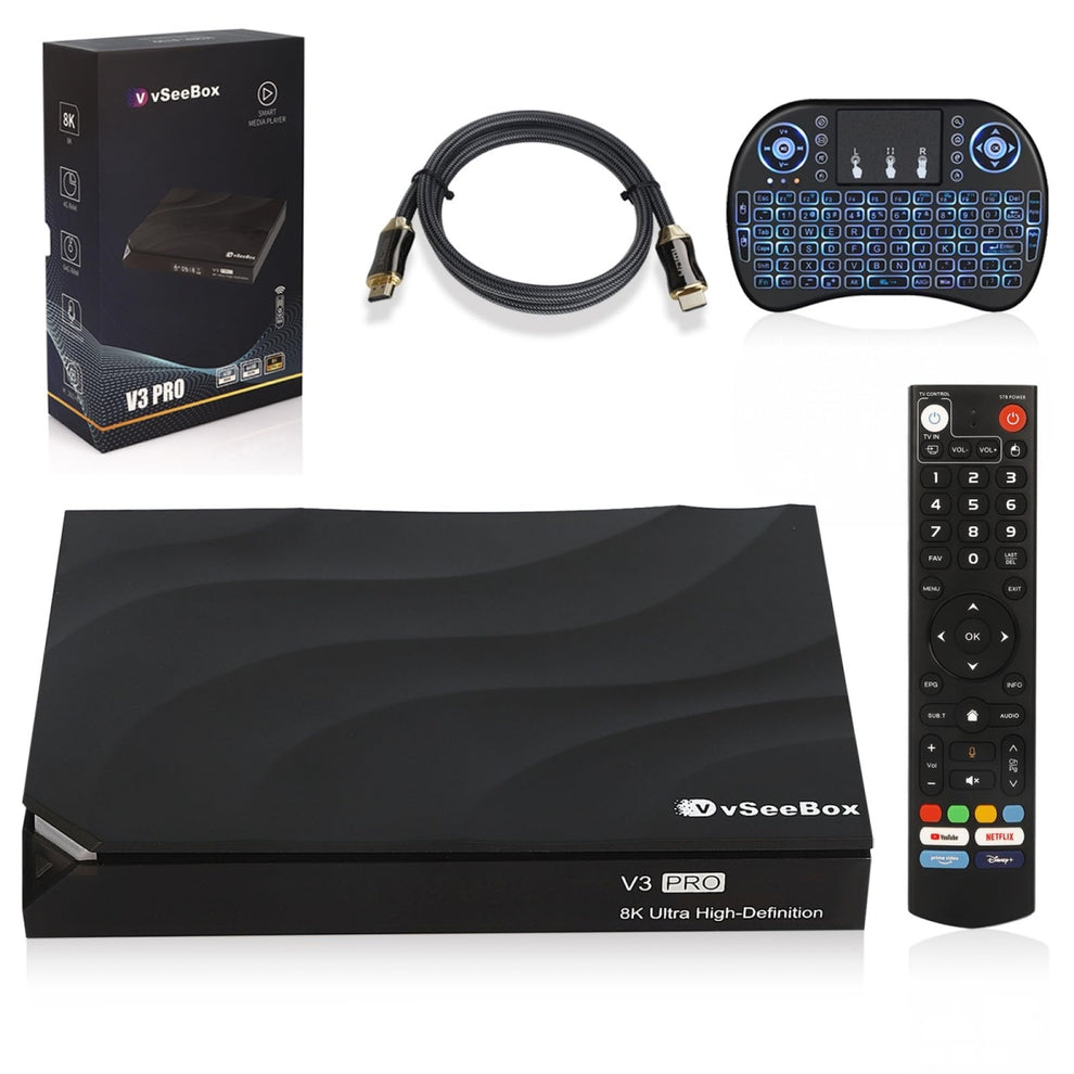 Vee Box vSeeBox V3 Pro Android TV Box | Ultimate 4K/8K Streaming Device ...